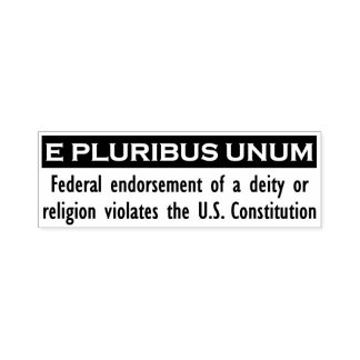 E PLURIBUS UNUMスタンプ – 黒/大 セルフインキングスタンプ