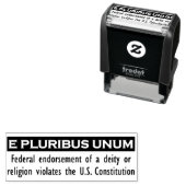 E PLURIBUS UNUMスタンプ – 黒/小 セルフインキングスタンプ (インサイチュ)