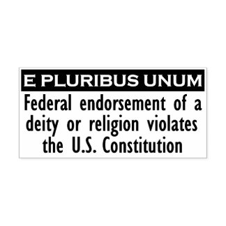 E PLURIBUS UNUMスタンプ – 黒/XL セルフインキングスタンプ