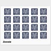 E Pluribus Unum - Patriotic Stickers スクエアシール (シート)