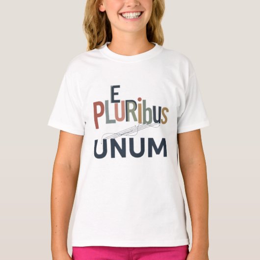 "E Pluribus Unum" - Unityのデザイン Tシャツ (正面)
