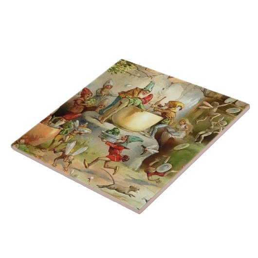 E S Hardyビクトリアンの「妖精」 タイル (側面)