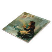 E S Hardy著「小さなマッチガール」 タイル (側面)