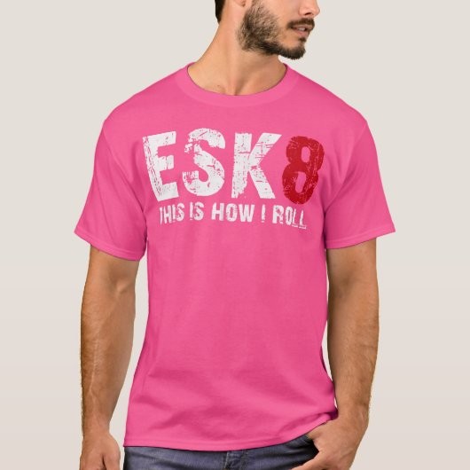 E-Skate E-Board Esk8 Sk8ギフトS Tシャツ (正面)