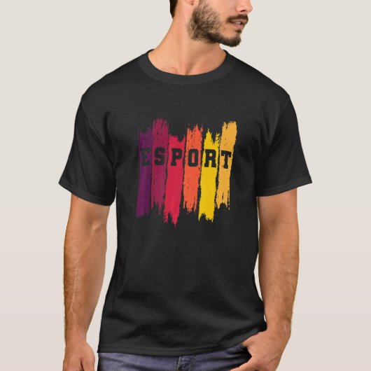 E Sport Gamingビデオゲームコンソール Tシャツ (正面)