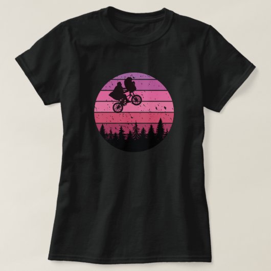 E.T.エキストラ地上波 – クラシック映画1980s Tシャツ (デザイン正面)