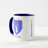 E. Virginia/North Carolina Babb Mugの白い牡鹿 マグカップ (正面左)