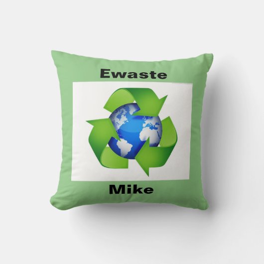 E-wasteマイク枕 クッション (正面)