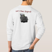 E-Zの写真スキャンTシャツ-彼とのデジタルを得よう Tシャツ (裏面)