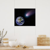 Eaに向かう彗星のデジタル合成 ポスター (キッチン)