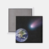 Eaに向かう彗星のデジタル合成 マグネット (正面/裏面)