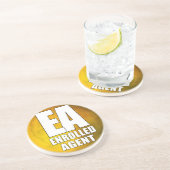 EAのロゴによって登録される代理店 コースター (側面)