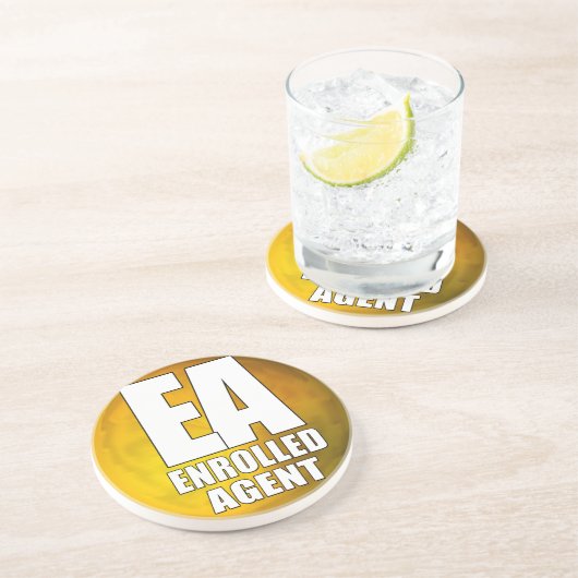 EAのロゴによって登録される代理店 コースター (側面)