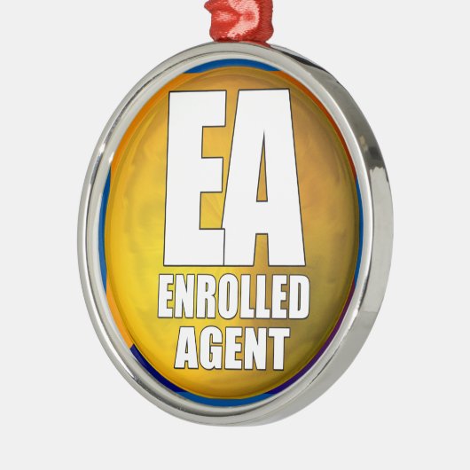 EAのロゴによって登録される代理店 メタルオーナメント (左)