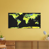 Eaの大陸のデジタル標高モデル キャンバスプリント (インサイチュ (リビング))