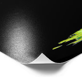 Eaの大陸のデジタル標高モデル フォトプリント (角)