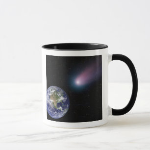 Eaの方の彗星のヘッディングのデジタル合成物 マグカップ
