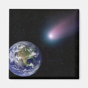 Eaの方の彗星のヘッディングのデジタル合成物 マグネット