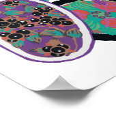 EAセガイ植物花プリントポスター ポスター (角)