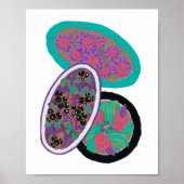 EAセガイ植物花プリントポスター ポスター (正面)