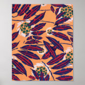 EAセガイ植物花プリントポスター ポスター (正面)