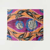 EAセガイ植物花プリント タペストリー (正面(横))