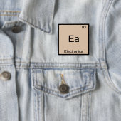 Ea -エレクトロニカおもしろい化学要素シンボルT 缶バッジ (インサイチュ)