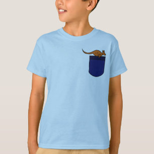 EA-小型のワイシャツのカンガルー Tシャツ