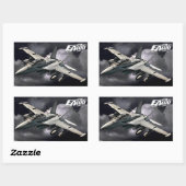 EA-18Gグローラーステッカー 長方形シール (シート)