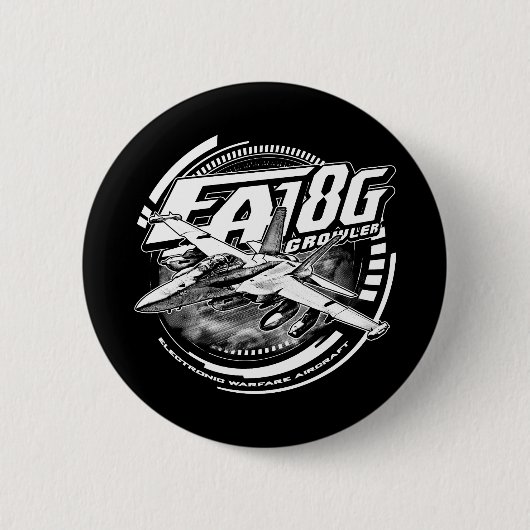 EA-18Gグローラーボタン 缶バッジ (正面)