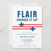 EA-18Gグローラー戦闘機ジェットパーティの招待状 招待状 (正面)