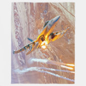 EA-18Gグローラー フリースブランケット (正面)