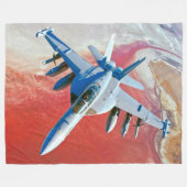 EA-18G グラウラー フリースブランケット (正面(横))
