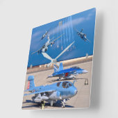 EA-6Bプローラー スクエア壁時計 (傾斜)