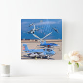 EA-6Bプローラー スクエア壁時計 (ホーム)