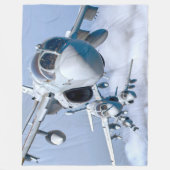 EA-6Bプローラー フリースブランケット (正面)
