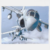 EA-6Bプローラー フリースブランケット (正面(横))