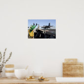 EA-6B Prowlerがフライトデッキから起動 ポスター (キッチン)