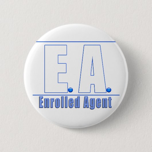 EA LOGO1登録エージェント 缶バッジ (正面)