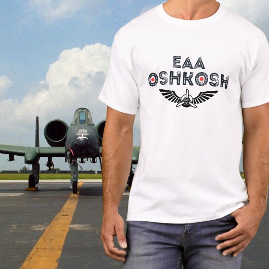 EAA OSHKOSHエアショーおもしろい航空 Tシャツ
