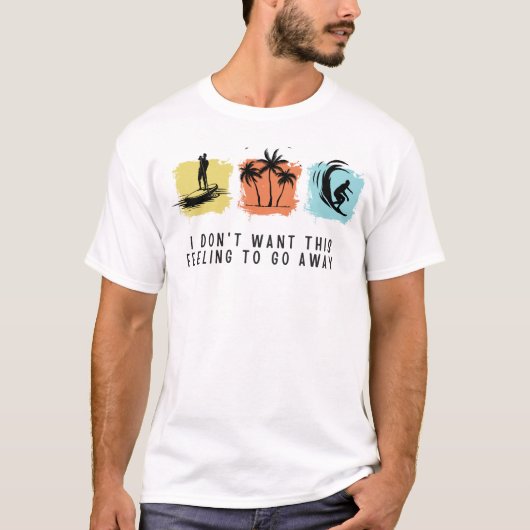 each Wave Quote Tee | This Feeling Ocean Lover Gif Tシャツ (正面)