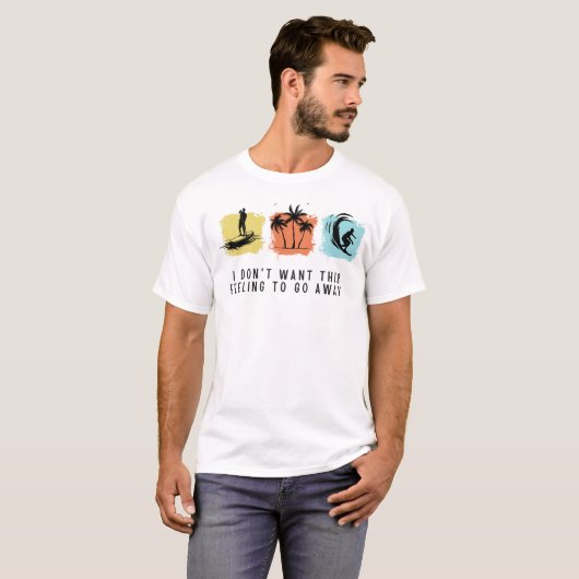 each Wave Quote Tee | This Feeling Ocean Lover Gif Tシャツ (正面フル)