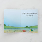 Each Year is like a Golf Ball Birthday カード (内部)