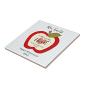eachers Teach From the Heart Retirement Ceramic  タイル (側面)