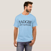 EADGBEは私のアルファベット Tシャツ (正面フル)