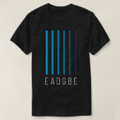 EADGBE 6 String Guitar Player & Guitarist - Cool65 Tシャツ (デザイン正面)