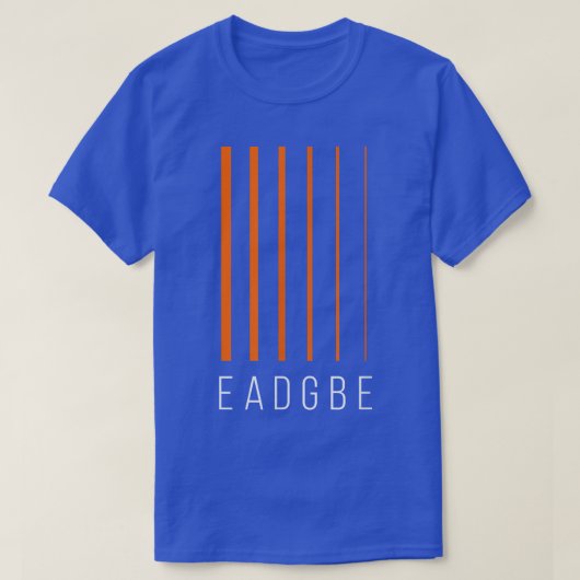 EADGBE 6 String Guitar Player & Guitarist - Cool 6 Tシャツ (デザイン正面)