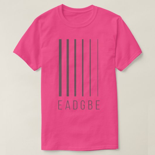 EADGBE 6 String Guitar Player & GuitaristCool282 Tシャツ (デザイン正面)