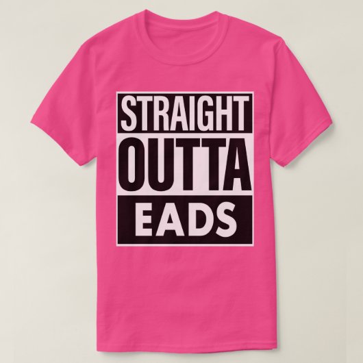 Eads名ストレートアウトタリード Tシャツ (デザイン正面)