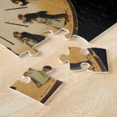 Eadweard Muybridgeのカップルワルツを踊るPhenakistoscope ジグソーパズル (側面)